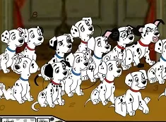 101 Dalmatians Games, 101 Dalmatians Spot the Numbers, Games-kids.com