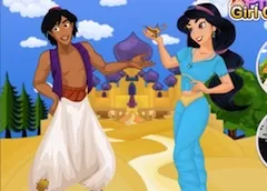 Aladdin Games, Aladdin and Jasmine Dress Up, Games-kids.com