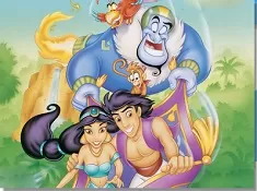 Aladdin Games, Aladdin Family Puzzle, Games-kids.com