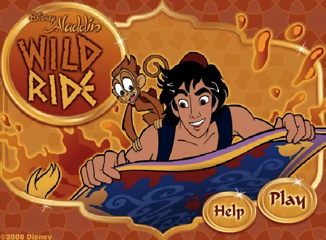 Aladdin Games, Aladdin Wild Ride, Games-kids.com