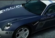 Cars Games, Alfa Romeo Police Puzzle, Games-kids.com