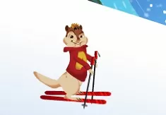 Alvin and the Chipmunks Games, Alvin Downhill Skiing, Games-kids.com