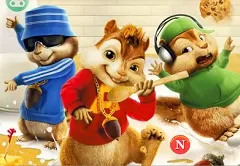 Alvin and the Chipmunks Games, Alvin Theodore and Simon Puzzle, Games-kids.com