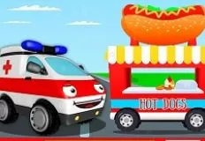 Hidden Objects Games, Ambulance Trucks Hidden Letters, Games-kids.com