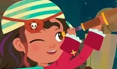 Ana the Pirate Games, Ana the Pirate Jewel Match, Games-kids.com