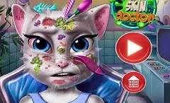 Talking Friends Games, Angela Skin Doctor, Games-kids.com