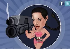 Celebrities Games, Angelina Jolie Caricature Fun, Games-kids.com