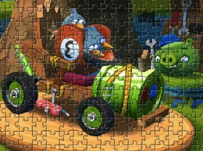 Angry Birds Games, Angry Birds Blue Puzzle, Games-kids.com