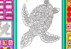 Coloring Games, Animal Mandala Coloring Book, Games-kids.com