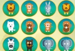 Puzzle Games, Animals Memory Game, Games-kids.com