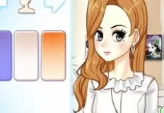 Girl Games, Anime Office Styling Makeover, Games-kids.com