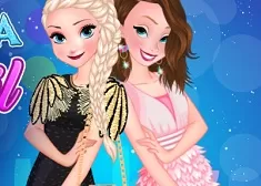 Frozen  Games, Anna and Elsa Cocktail Dresses, Games-kids.com