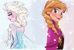 Frozen  Games, Anna and Elsa Puzzle, Games-kids.com