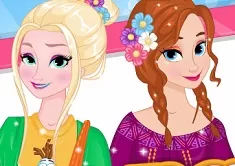 Frozen  Games, Anna and Elsa Spring Trends, Games-kids.com