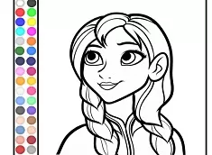 Frozen  Games, Anna Coloring, Games-kids.com