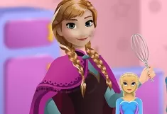 Frozen  Games, Anna Cooking Frozen Cake, Games-kids.com