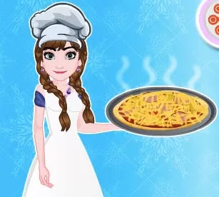 Frozen  Games, Anna Cooking Pizza, Games-kids.com