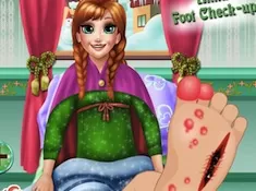 Frozen  Games, Anna Foot Check Up, Games-kids.com