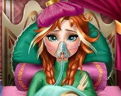 Frozen  Games, Anna Got a Flu, Games-kids.com