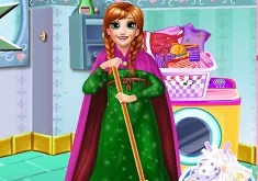 Frozen  Games,  Anna Housekeeping Day, Games-kids.com