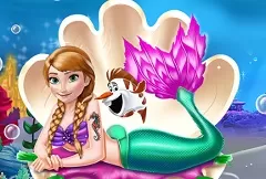 Frozen  Games, Anna Mermaid Princess, Games-kids.com