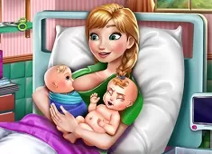 Frozen  Games, Anna Mommy Twins Birth, Games-kids.com