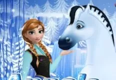 Frozen  Games, Anna Royal Horse Caring, Games-kids.com
