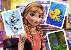 Frozen  Games, Anna Tattoo Studio, Games-kids.com