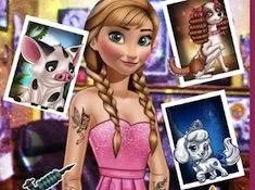 Frozen  Games, Anna Tattoo Studio 2, Games-kids.com