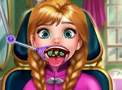 Frozen  Games, Anna Throat Care, Games-kids.com