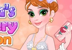 Frozen  Games, Annas Glittery Fashion, Games-kids.com