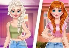Frozen  Games, Annie and Eliza Social Media Adventure, Games-kids.com