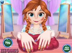 Frozen  Games, Annie Nails Salon, Games-kids.com