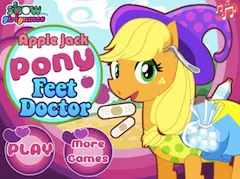 My Little Pony Games, Apple Jack Feet Doctor, Games-kids.com