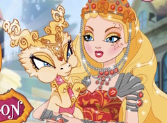 ever after high apple white dragon