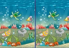 Differences Games, Aquarium 10 Differences, Games-kids.com