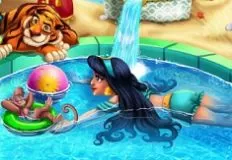 Aladdin Games, Arabian Princess Swimming Pool, Games-kids.com