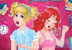 Princess Games, Ariel and Cinderella College Rush, Games-kids.com