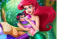 Little Mermaid Games, Ariel Baby Feeding, Games-kids.com