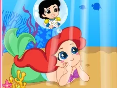 Little Mermaid Games, Ariel Crush on Prince Eric, Games-kids.com