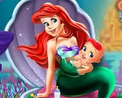 Little Mermaid Games, Ariel Delivering Baby, Games-kids.com