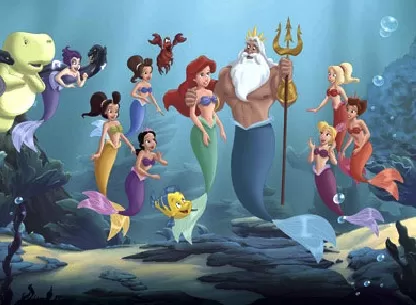 Little Mermaid Games, Ariel Family Puzzle, Games-kids.com