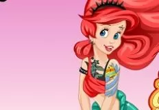 Little Mermaid Games, Ariel Gets Inked, Games-kids.com