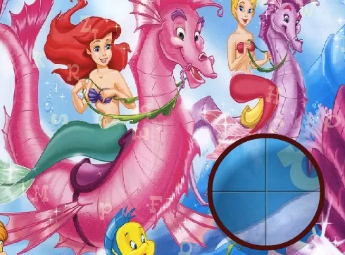Little Mermaid Games, Ariel Hidden Letters, Games-kids.com