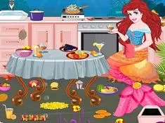 Little Mermaid Games, Ariel Kitchen Cleaning, Games-kids.com