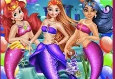 Princess Games, Ariel Mermaid Party, Games-kids.com