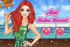 Little Mermaid Games, Ariel Modern Mermaid, Games-kids.com