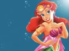 Little Mermaid Games, Ariel Princess in Pink Puzzle, Games-kids.com