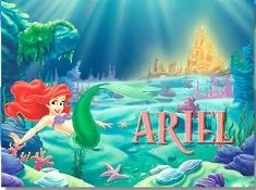 Little Mermaid Games, Ariel Underwater Palace Puzzle, Games-kids.com