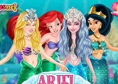 Princess Games, Ariel Underwater Sleepover, Games-kids.com